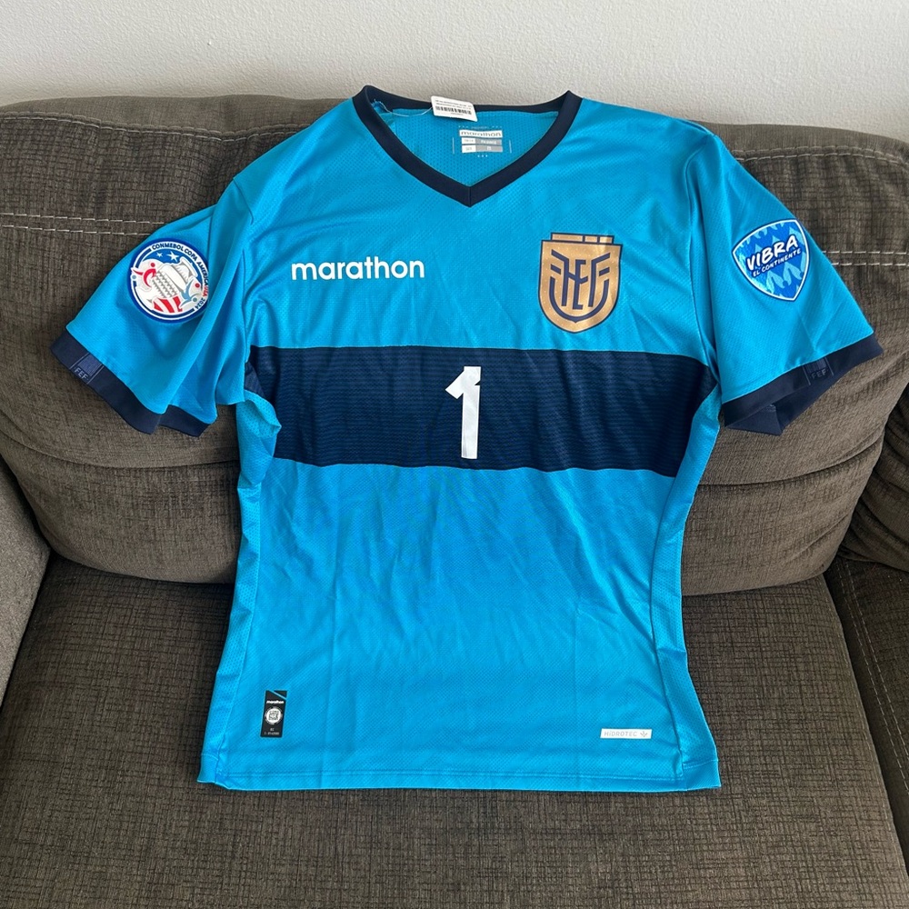 Marathon Authentic Ecuador Copa America 2024 Hernan Galindez Jersey Men’s Sz: M